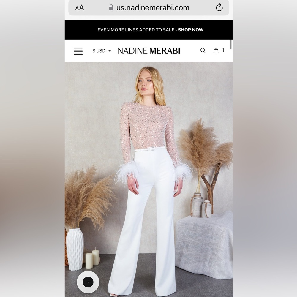 Brand new, never worn jumpsuit from Nadine Merabi